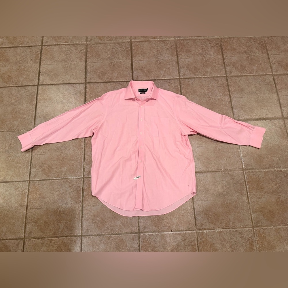 Ralph Lauren Light Pink Men's Dress Shirt - Picture 6 of 7
